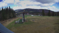 Horní část sjezdovky Skiareálu Ramzová