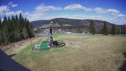 Horní část sjezdovky Skiareálu Ramzová