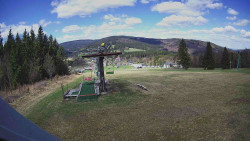 Horní část sjezdovky Skiareálu Ramzová