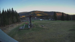 Horní část sjezdovky Skiareálu Ramzová