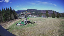 Horní část sjezdovky Skiareálu Ramzová