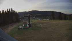 Horní část sjezdovky Skiareálu Ramzová