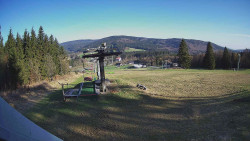 Horní část sjezdovky Skiareálu Ramzová