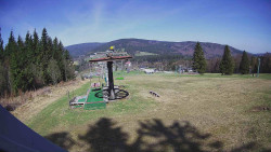 Horní část sjezdovky Skiareálu Ramzová