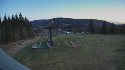 Horní část sjezdovky Skiareálu Ramzová