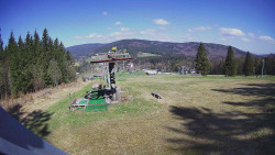 Horní část sjezdovky Skiareálu Ramzová