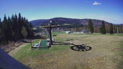 Horní část sjezdovky Skiareálu Ramzová