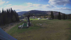 Horní část sjezdovky Skiareálu Ramzová