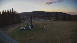 Horní část sjezdovky Skiareálu Ramzová