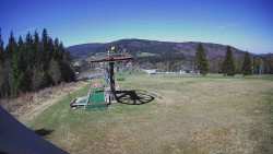 Horní část sjezdovky Skiareálu Ramzová