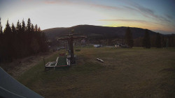 Horní část sjezdovky Skiareálu Ramzová