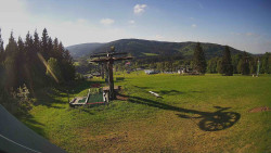 Horní část sjezdovky Skiareálu Ramzová