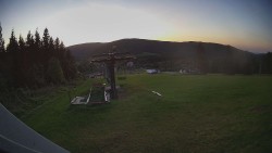 Horní část sjezdovky Skiareálu Ramzová