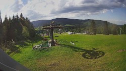 Horní část sjezdovky Skiareálu Ramzová