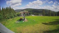 Horní část sjezdovky Skiareálu Ramzová