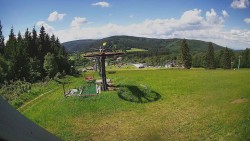 Horní část sjezdovky Skiareálu Ramzová