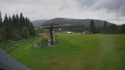 Horní část sjezdovky Skiareálu Ramzová
