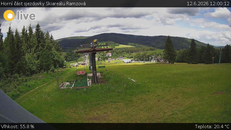 Horské atrakce Ramzová - Horní část sjezdovky Skiareálu Ramzová - 12.6.2026 v 12:00