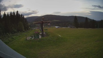 Oberer Teil der Skipiste im Skigebiet Ramzová