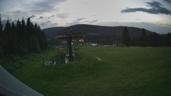 Oberer Teil der Skipiste im Skigebiet Ramzová