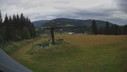 Horní část sjezdovky Skiareálu Ramzová