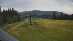 Oberer Teil der Skipiste im Skigebiet Ramzová