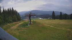 Oberer Teil der Skipiste im Skigebiet Ramzová