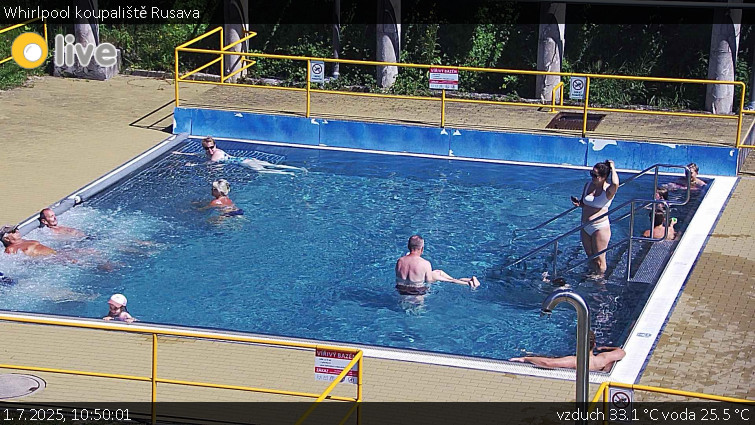 Koupaliště Rusava - Whirlpool koupaliště Rusava - 1.7.2025 v 10:50 Koupaliště Rusava - Whirlpool koupaliště Rusava - 1.7.2025 v 10:50
