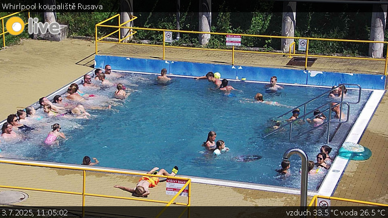 Koupaliště Rusava - Whirlpool koupaliště Rusava - 3.7.2025 v 11:05