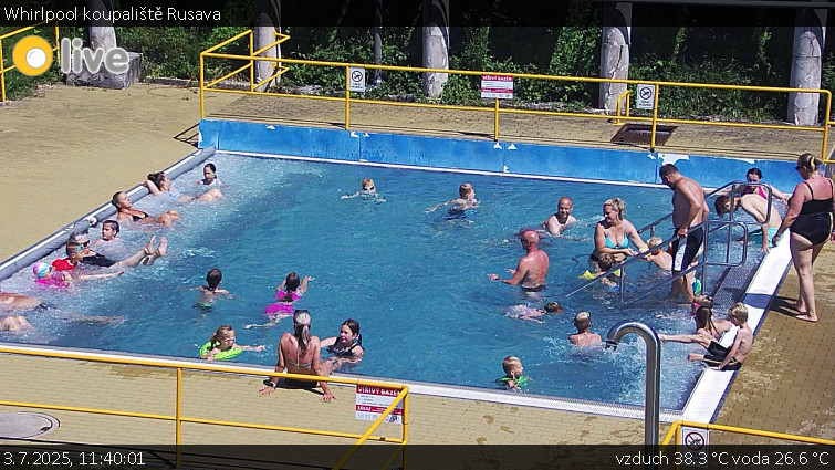 Koupaliště Rusava - Whirlpool koupaliště Rusava - 3.7.2025 v 11:40