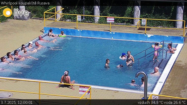 Koupaliště Rusava - Whirlpool koupaliště Rusava - 3.7.2025 v 12:00