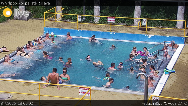 Koupaliště Rusava - Whirlpool koupaliště Rusava - 3.7.2025 v 13:00