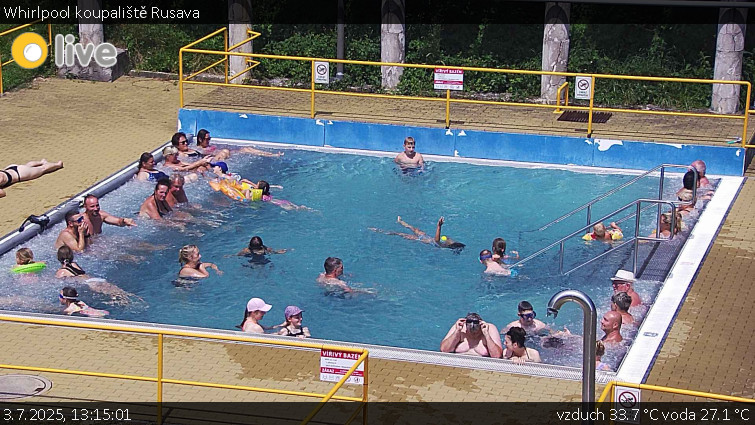 Koupaliště Rusava - Whirlpool koupaliště Rusava - 3.7.2025 v 13:15
