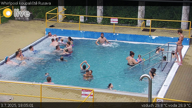 Koupaliště Rusava - Whirlpool koupaliště Rusava - 3.7.2025 v 18:05