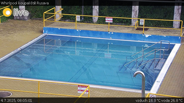 Koupaliště Rusava - Whirlpool koupaliště Rusava - 4.7.2025 v 08:05 Koupaliště Rusava - Whirlpool koupaliště Rusava - 4.7.2025 v 08:05