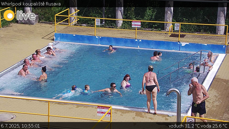 Koupaliště Rusava - Whirlpool koupaliště Rusava - 6.7.2025 v 10:55 Koupaliště Rusava - Whirlpool koupaliště Rusava - 6.7.2025 v 10:55