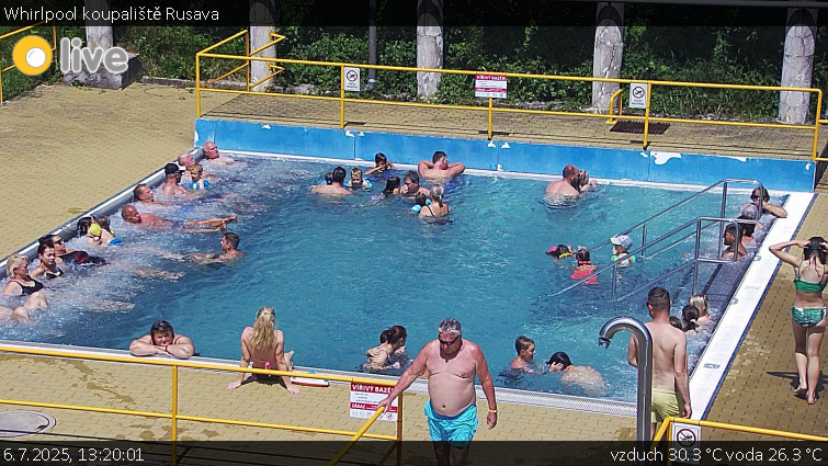 Koupaliště Rusava - Whirlpool koupaliště Rusava - 6.7.2025 v 13:20 Koupaliště Rusava - Whirlpool koupaliště Rusava - 6.7.2025 v 13:20