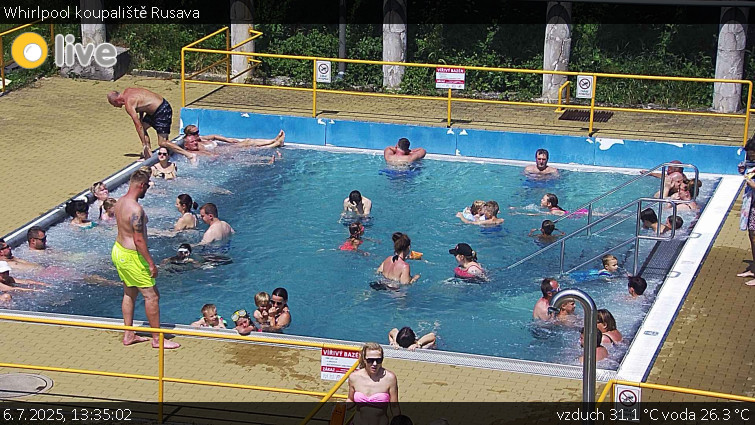 Koupaliště Rusava - Whirlpool koupaliště Rusava - 6.7.2025 v 13:35 Koupaliště Rusava - Whirlpool koupaliště Rusava - 6.7.2025 v 13:35