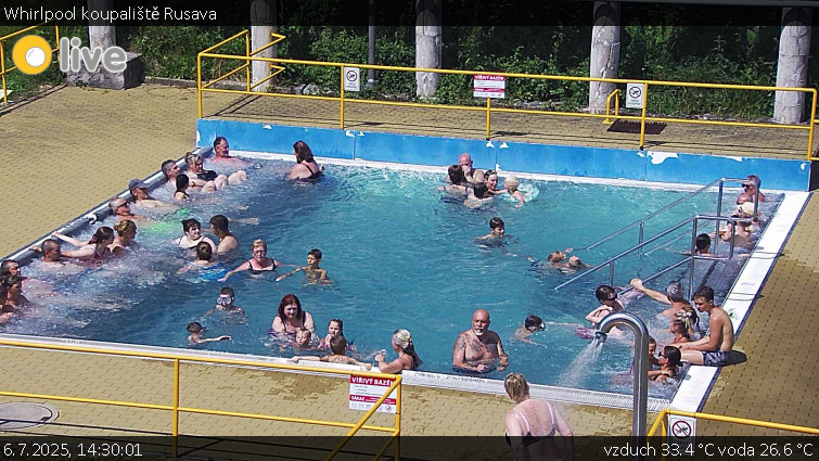 Koupaliště Rusava - Whirlpool koupaliště Rusava - 6.7.2025 v 14:30 Koupaliště Rusava - Whirlpool koupaliště Rusava - 6.7.2025 v 14:30