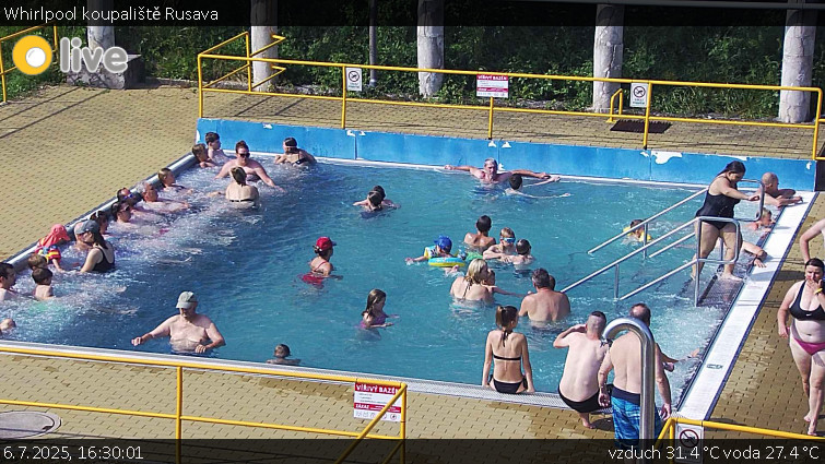 Koupaliště Rusava - Whirlpool koupaliště Rusava - 6.7.2025 v 16:30 Koupaliště Rusava - Whirlpool koupaliště Rusava - 6.7.2025 v 16:30
