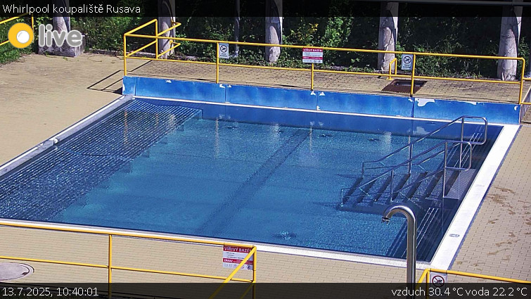 Koupaliště Rusava - Whirlpool koupaliště Rusava - 13.7.2025 v 10:40 Koupaliště Rusava - Whirlpool koupaliště Rusava - 13.7.2025 v 10:40