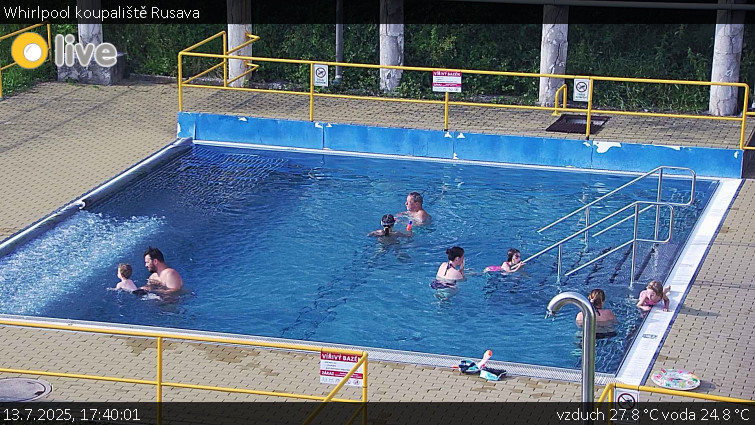 Koupaliště Rusava - Whirlpool koupaliště Rusava - 13.7.2025 v 17:40 Koupaliště Rusava - Whirlpool koupaliště Rusava - 13.7.2025 v 17:40