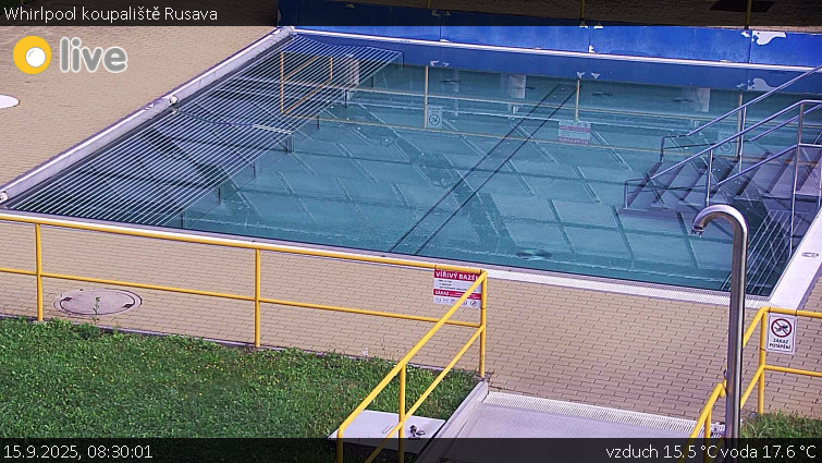 Koupaliště Rusava - Whirlpool koupaliště Rusava - 15.9.2025 v 08:30 Koupaliště Rusava - Whirlpool koupaliště Rusava - 15.9.2025 v 08:30