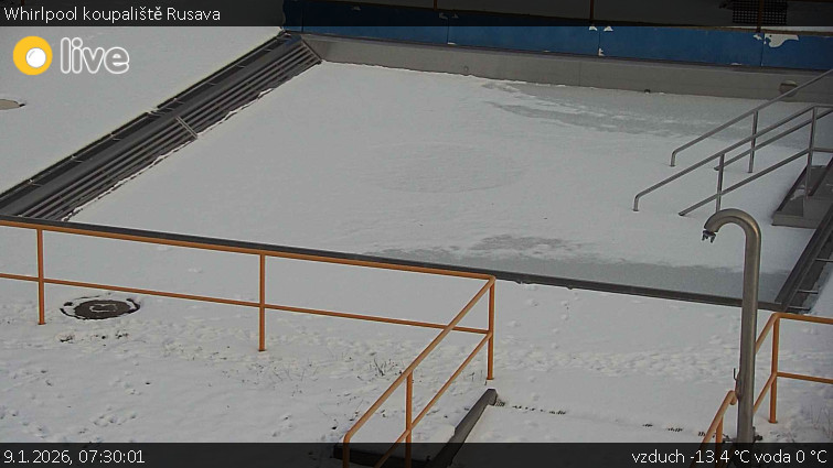 Koupaliště Rusava - Whirlpool koupaliště Rusava - 9.1.2026 v 07:30