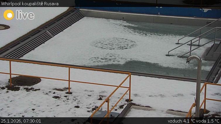 Koupaliště Rusava - Whirlpool koupaliště Rusava - 25.1.2026 v 07:30