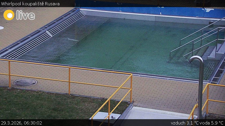 Koupaliště Rusava - Whirlpool koupaliště Rusava - 29.3.2026 v 06:30