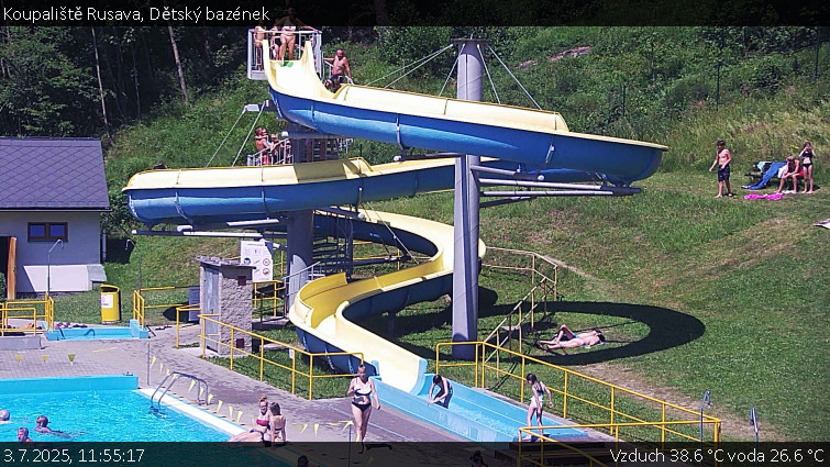 Koupaliště Rusava - Dětský bazének - 3.7.2025 v 11:55