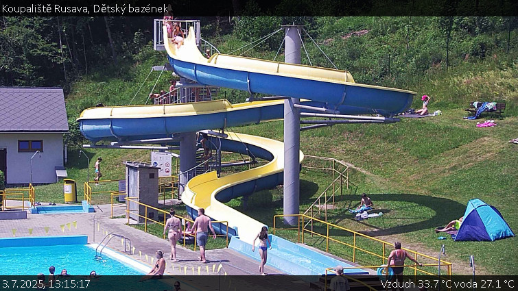 Koupaliště Rusava - Dětský bazének - 3.7.2025 v 13:15