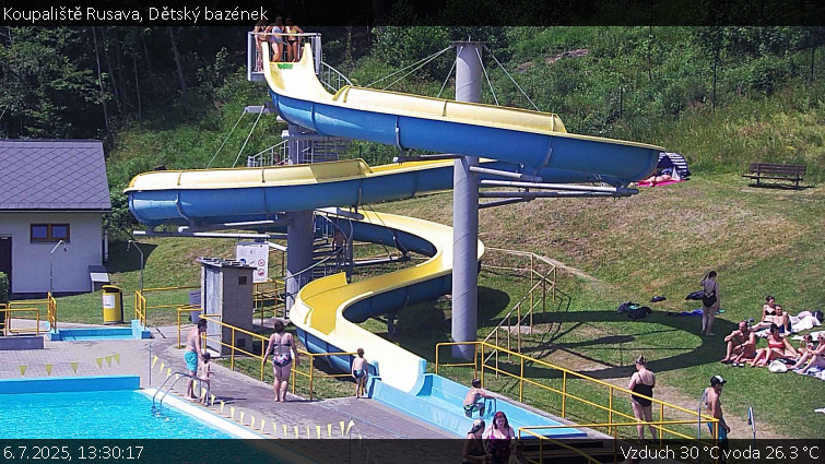 Koupaliště Rusava - Dětský bazének - 6.7.2025 v 13:30 Koupaliště Rusava - Dětský bazének - 6.7.2025 v 13:30