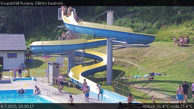Koupaliště Rusava - Dětský bazének - 6.7.2025 v 16:30 Koupaliště Rusava - Dětský bazének - 6.7.2025 v 16:30